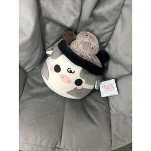 MOO SHAKES SERIES 1 BLACK SESAME MOOSHAKE Cuddle Barn Kawaii 11" Plush